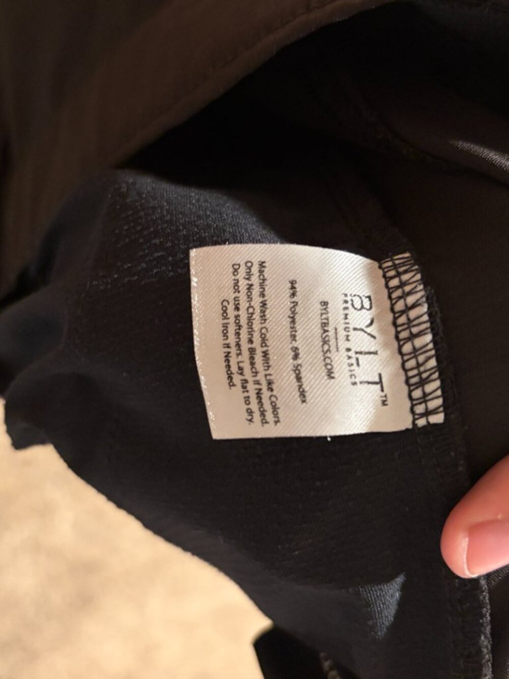 BYLT Premium Basics Kinetic Pants Men's Size 30 Black Performance Stretch - Picture 4 of 4